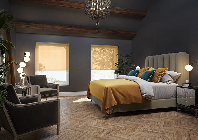 Pompeii Voile, Chestnut - Twist&Fit Roller Blind - Image 7